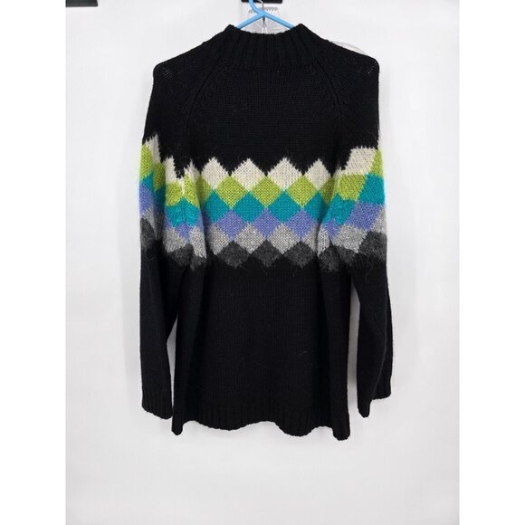 Laura Leigh Ltd Vintage Size Large Womens Sweater Mohair Blend Mock Neck - Picture 4 of 5